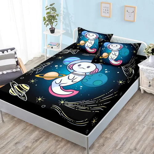 Miniatura 39 de HOSIMA Juego de ropa de cama, sábanas de microfibra de bolsillo profundo tamaño Queen de 61"×81" con 2 fundas de almohada, ropa de cama