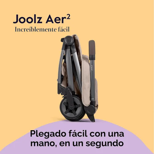 Miniatura 4 de Joolz Aer2 - Cochecito de viaje ligero para bebés y niños pequeños – Cochecito plegable ultracompacto con una sola mano, asiento reclinable, toldo