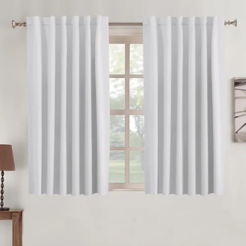 Miniatura 50 de Turquoize Cortinas Opacas para Tratamiento de Ventana con Trabillas Traseras para Sala de Estar/Dormitorio, Tratamientos de Ventana con Aislamiento