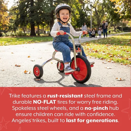 Miniatura 2 de SILVERRIDER Triciclo para bebé, triciclo para niños para preescolar, guardería, triciclos para niños en el patio de juegos, neumáticos de goma, 4
