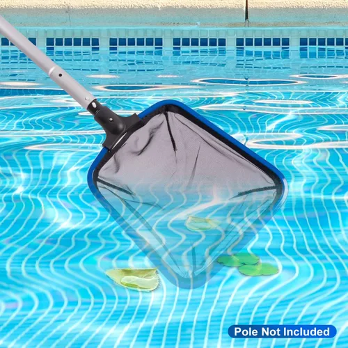 Miniatura 7 de POOLAZA Red de malla ultra fina para piscina con marco de aluminio, red de piscina de aluminio para limpieza eficiente, red de desnatador de piscina