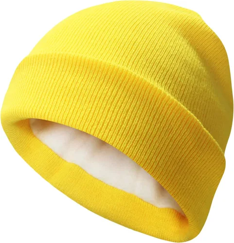 Miniatura 12 de PFFY Beanie for Men Women Unisex Knit Cuffed Plain Winter Thick Lined Beanies Hats