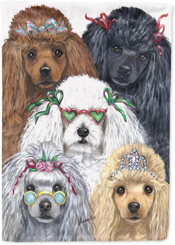 Miniatura 321 de Caroline's Treasures PPP3097CHF - Pijama de Navidad con diseño de bulldog francés para colgar en la pared, poliéster, tamaño de casa, multicolor