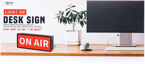 Miniatura 6 de NPW Letrero LED Retro de En Directo – Regalo de Vacaciones para Streamers y Oficina en Casa, Decoración Navideña para YouTube/Podcast/Configuración