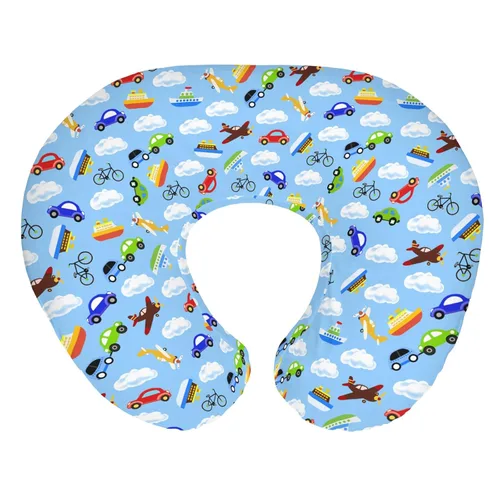 Miniatura 14 de Fundas de almohada de lactancia para niños y niñas, diseño retro, estrellas, nubes, cielo, para lactancia, almohadas suaves y elásticas extraíbles