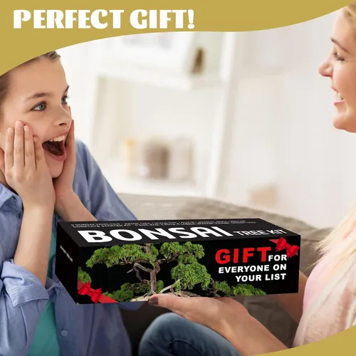 Miniatura 4 de Meekear Kit de árbol bonsái con kit completo de iniciación de crecimiento, gran regalo de bricolaje para cultivar en maceta para adultos
