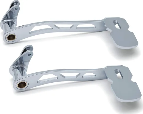 Kuryakyn 9648 Control de Pie de Motocicleta: Pedal de Freno Extendido Girador para Motocicletas Harley-Davidson Touring y Trike 2014-19 con Carenado