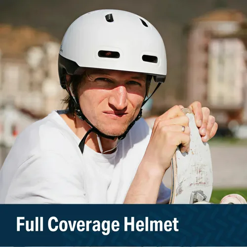 Miniatura 6 de Bikeroo Adult Multi Sport Bike Helmet with Rear Safety Light, Adjustable Head Protection All Purpose Cycling Safety Gear for Men & Women