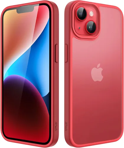 Miniatura 28 de JETech Funda mate para iPhone 14 de 6.1 pulgadas, a prueba de golpes, protección contra caídas de grado militar, cubierta trasera translúcida