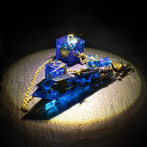 Miniatura 7 de Moldes de silicona de resina de punta de cristal de péndulo de 12 unidades de fundición de joyería de 220 kits Set de tapas de cono de filigrana