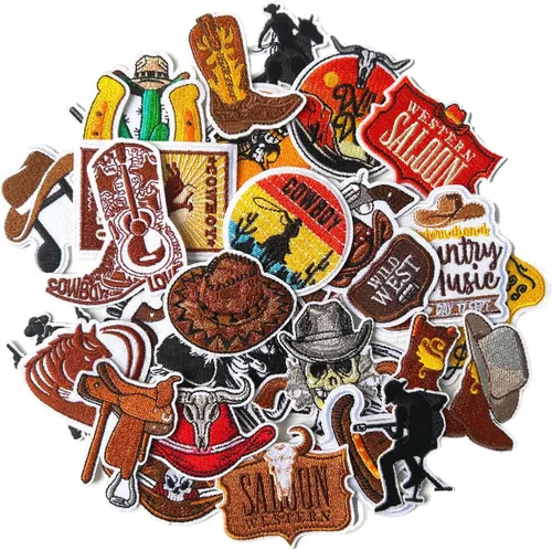 Miniatura 20 de Harsgs Parches bordados para automóvil, lindos parches para planchar y coser para automóvil y vehículo, apliques para ropa, vestido, sombrero, Un