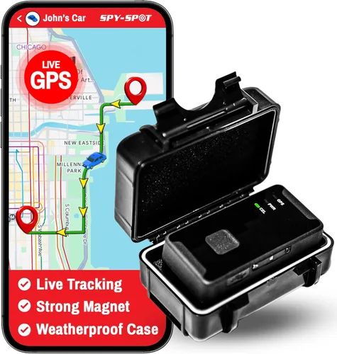Spy Spot GL320MG - Rastreador GPS con funda magnética impermeable, vehículo 4G LTE en tiempo real y dispositivo de seguimiento de activos, no