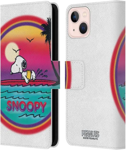 Miniatura 100 de Head Case Designs Funda de piel con licencia oficial de Peanuts Beach Surf Snoopy Boardwalk Airbrush compatible con Apple iPhone 11