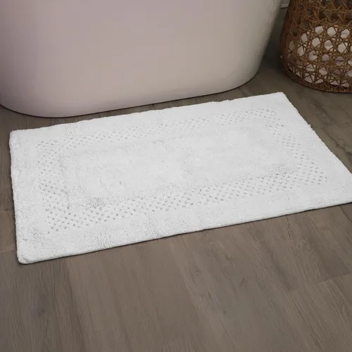 Miniatura 59 de Home Weavers Classy - Juego de alfombras de baño 100 % algodón, decoración de baño, lavable, extrasuave y absorbente, tapete de cocina, juego de Aqua