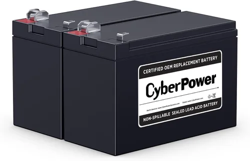 Miniatura 2 de CyberPower RB1270X2C - Cartucho de batería de repuesto para UPS, sin mantenimiento, instalable por el usuario, 12V/7Ah