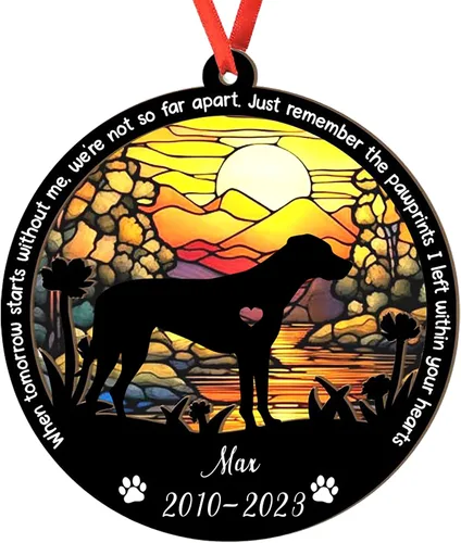 Miniatura 94 de Adorno personalizado para atrapasoles de sabueso afgano, adorno de Navidad de sabueso afgano – Regalo para perro amante, sabueso afgano