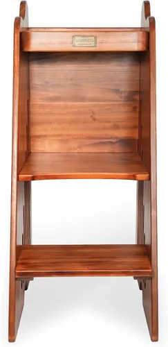 Miniatura 4 de CONSDAN Torre para niños pequeños, madera maciza cultivada en Estados Unidos, taburete de cocina para niños pequeños y niños, torre de pie con riel