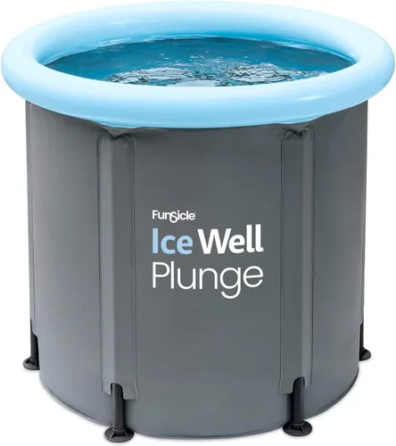 Funsicle Ice Well - Bañera de inmersión fría, baño de hielo portátil de recuperación, para atletas y adultos, piscina de triple capa de 80 galones