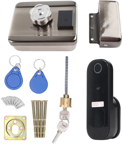 Cerradura de puerta de entrada sin llave Cerradura de cerradura de huella digital Cerradura de bloqueo eléctrico de control remoto para uso doméstico