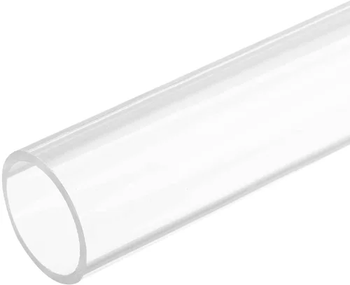 Miniatura 37 de MECCANIXITY Tubo de acrílico rígido redondo transparente 1mm(0.04") DI 3mm(1/8") DE 305mm(12") para lámparas y linternas, sistema de refrigeración