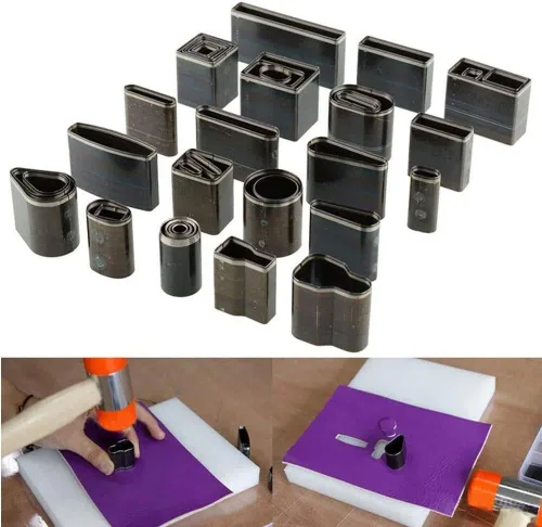 Miniatura 2 de Herramienta de perforación de cuero perforadora de 39 formas, juego de troqueles de perforación para troqueles de corte de cuero hechos a mano