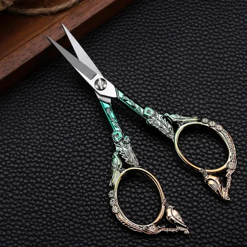 Miniatura 3 de YOUGUOM Tijeras de bordado, tijeras de coser de punta afilada para manualidades, punto de cruz, labores de aguja, obras de arte, tejer, enhebrar