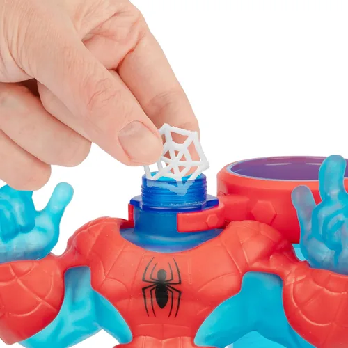 Miniatura 4 de Heroes of Goo Jit Zu Marvel Hero Creator Spider-Man con 3 rellenos únicos de Goo, mezcla, rellena y crea tu propia figura de acción elástica