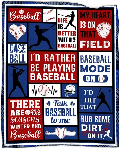Regalos de béisbol para niños y hombres, manta de béisbol para niños, regalos para equipos de jugadores de béisbol, accesorios para amantes del
