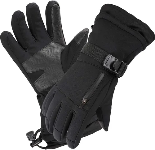 Miniatura 8 de Frlozs Guantes de esquí y nieve impermeables aislados -30 F 3M guantes térmicos para motocicleta cálidos guantes de invierno para hombres y mujeres
