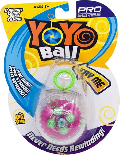 Miniatura 9 de Big Time Toys Yoyo Ball Yoyo de retorno automático, paquete de fiesta de 5, colores y patrones surtidos, nunca necesita rebobinar, nuevo giro