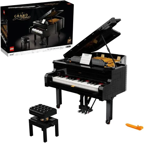 LEGO Ideas Grand Piano 21323 - Juego de construcción de modelos para adultos, kit coleccionable de decoración del hogar, regalo para amantes de la