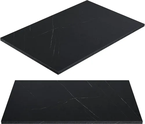 Miniatura 17 de Kaboon Mesa universal de 24 x 24 pulgadas, paquete de 2, solo encimera reversible de melamina, uso doméstico o comercial en interiores, 1 pulgada