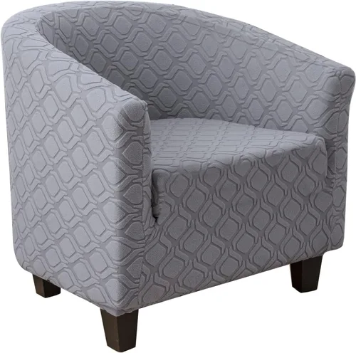 Miniatura 20 de MIFXIN - Funda elástica para silla de bañera de terciopelo de alta elasticidad, cubierta de silla de club, cubierta de sillón de elastano, cubierta