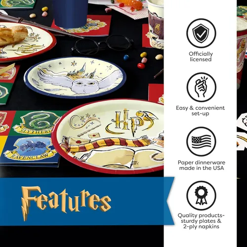 Miniatura 5 de Kit de decoración de cumpleaños de Harry Potter Suministros para fiesta de cumpleaños de Harry Potter Con cubierta de mesa de Harry Potter
