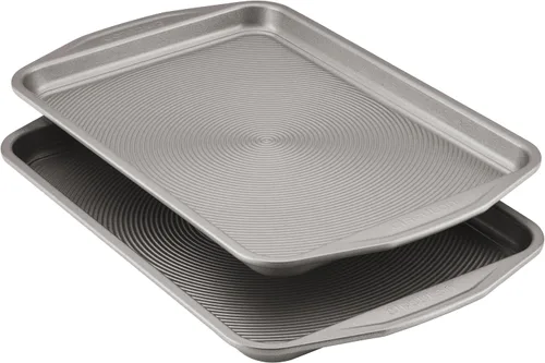 Miniatura 9 de Circulon Total Bakeware - Bandeja antiadherente para hornear galletas, 10 x 15 pulgadas, color gris oscuro