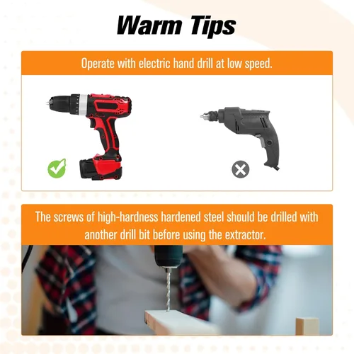 Miniatura 9 de Nuovoware Juego de extractor de tornillos dañados, 33 piezas mejoradas, kit extractor de tornillos pelados fácil de quitar, juego de removedor