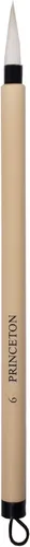 Princeton Cepillo redondo de bambú, natural, mango corto, tamaño 6, 1 unidad