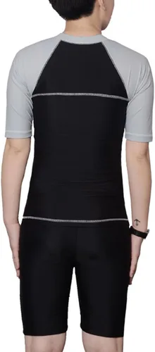 Miniatura 3 de BaronHong mujeres lesbianas Tomboy pecho carpeta de secado rápido traje de baño conjunto Top+pantalones de natación