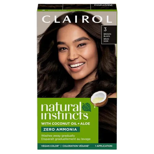 Miniatura 29 de Clairol Natural Instincts - Tinte semipermanente para el cabello, color negro azul 2BB, paquete de 1 unidad 2BB Azul Negro