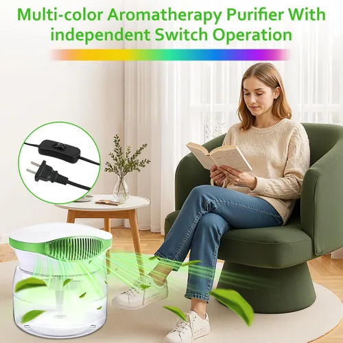 Miniatura 5 de Purificadores de aire de agua para el hogar, difusor de aroma para lavadora de aire, humidificador de lavado de filtro de aire, aceites esenciales