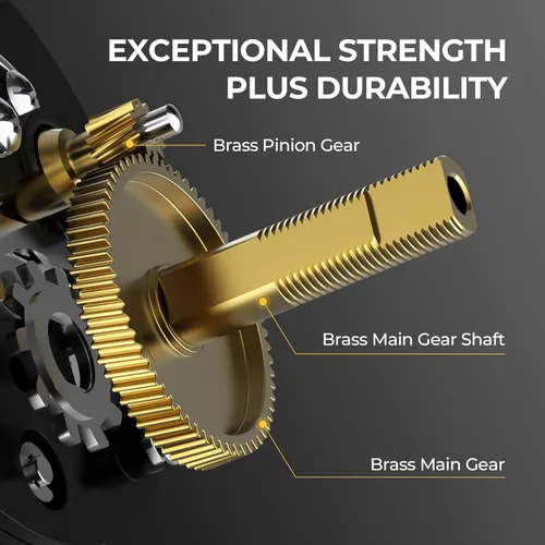 Miniatura 4 de KastKing Rover Round Baitcasting Fishing Reel, Perfect Conventional Reel for Catfish, Salmon/Steelhead, Striper Bass and Inshore Saltwater Fishing