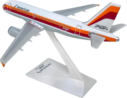 Miniatura 2 de American/PSA A319-100 Escala 1:200 - Modelo de avión de plástico a presión - Réplica coleccionable de aviones American/PSA Airlines - Parte #