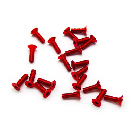 Miniatura 14 de 20 tornillos avellanados M3 6063 de aluminio hexagonal (colores anodizados) (0.236 in, 0.394 in, 0.630 in, 0.787 in) (M3 x 0.236 in, negro)