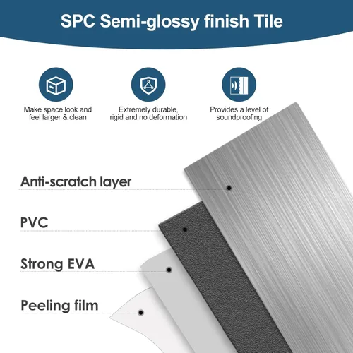 Miniatura 5 de Yipscazo Azulejo de pared compuesto de PVC 3D de 3 x 6 pulgadas para despegar y pegar en azulejos para cocina, baño, lavandería, chimenea