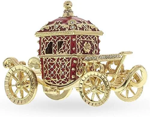 Miniatura 6 de BestPysanky Estatuilla de caja de joyería de entrenador de coronación