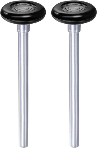 Miniatura 9 de uxcell 2 rodillos de nailon para puerta de garaje de 1.8 pulgadas para pista de garaje de 2 pulgadas, ruedas de puerta de garaje silenciosas