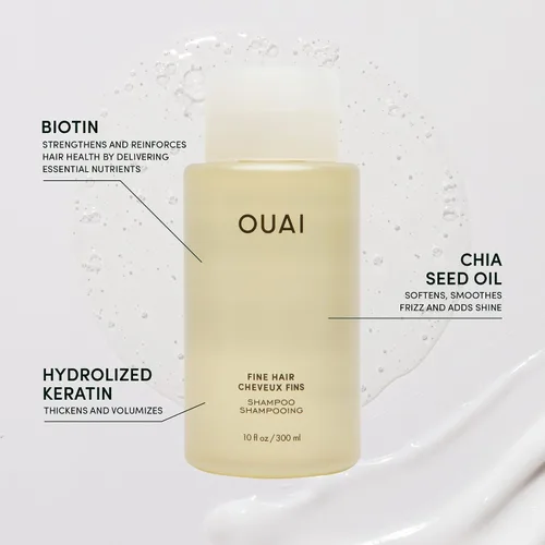 Miniatura 3 de OUAI Juego de champú, acondicionador y mascarilla de tratamiento para cabello fino, voluminizadora, fortalecedora, reparadora, 3