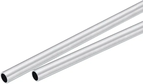 Miniatura 34 de uxcell Tubo redondo de aluminio 6063 0.157 in OD 0.118 in diámetro interior 11.811 in longitud tubería