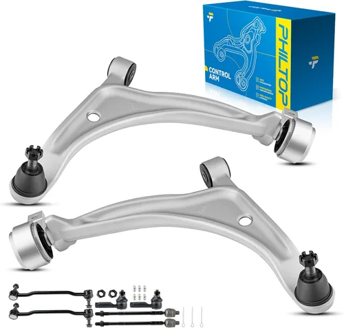 Miniatura 63 de PHILTOP Kit de suspensión delantera de 10 piezas, brazos de control inferiores con juntas de bola, eslabones de extremo de barra estabilizadora