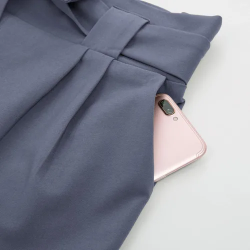 Miniatura 4 de GRACE KARIN - Pantalón deportivo tipo lápiz para mujer, diseño informal de tiro alto para trabajo, con lazo y bolsillos